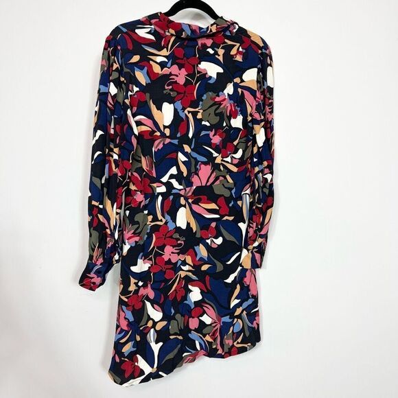 Ba&sh Shirt Dress Womens Medium Multicolor Catty Floral Long Sleeve Artsy - Picture 7 of 12